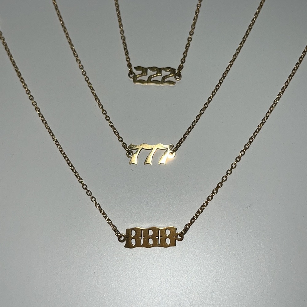 ✨🔮 888 Mystic Gypsy 18kp Gold Numeric Anklet 🔮✨ 1 LEFT!!! - Picture 8 of 9